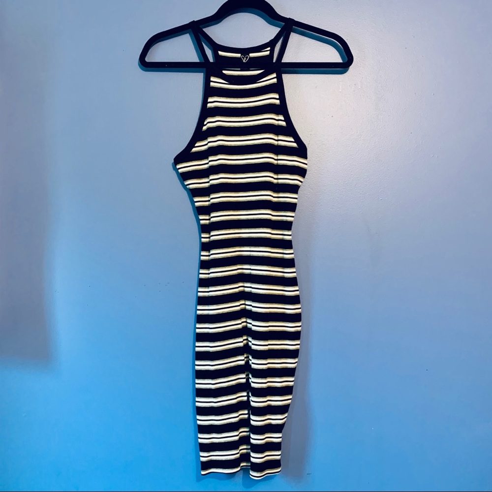 Striped tight fit dress